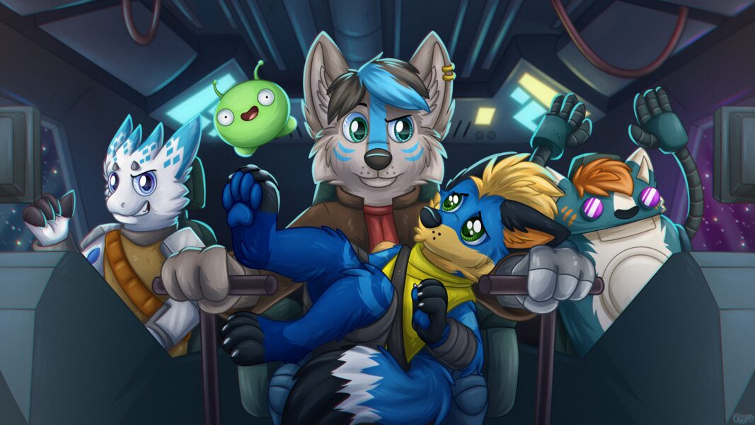 Freem as a robot with a spaceship crew